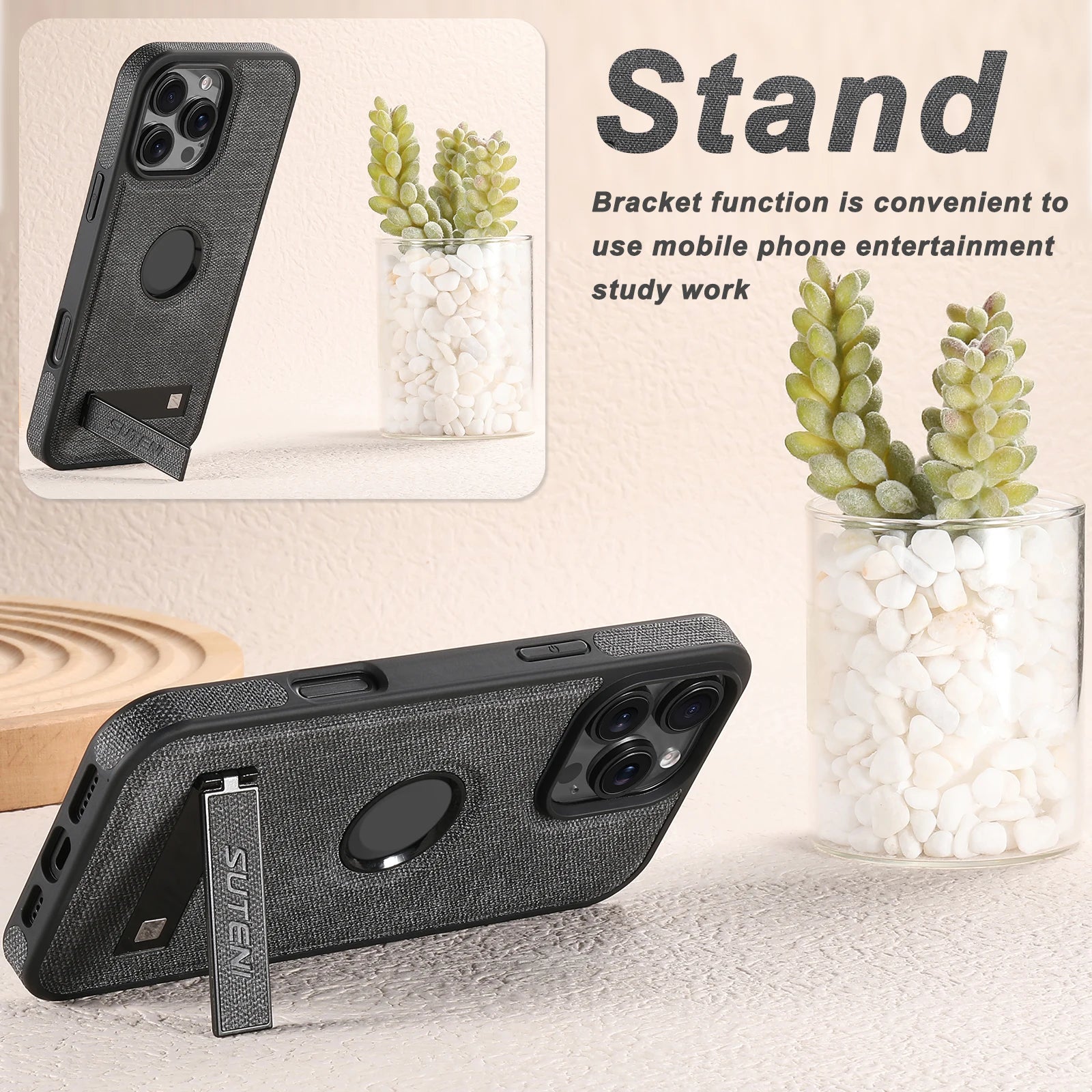 SUTENI Luxus PU Leder MagSafe Hülle - FUXL-Shopify