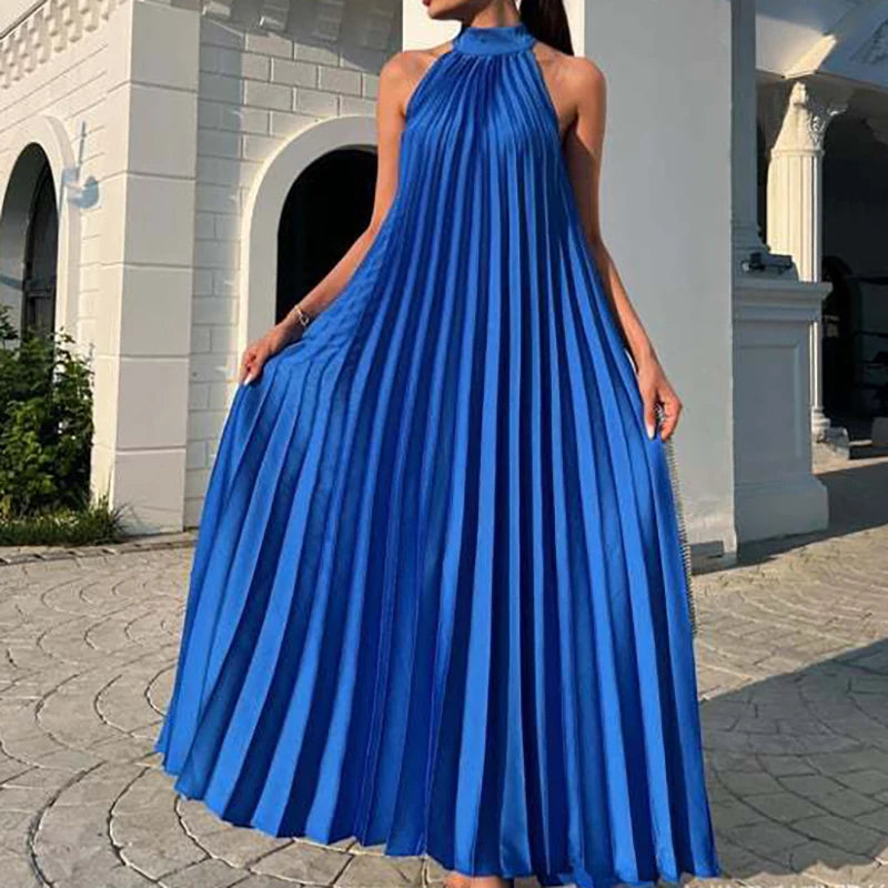 Neue 2025, Elegante Feste Schaukel Lose Party Kleid Frühling Weibliche Halter Schlank Bankett Langes Kleid Frauen Sexy Off Schulter Gala Kleid