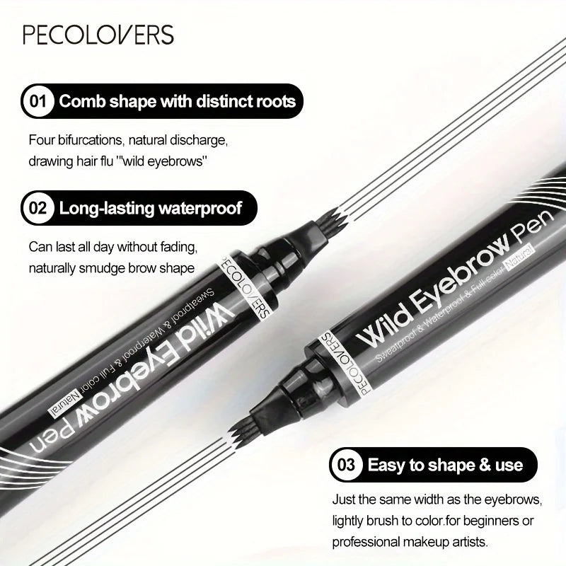 Wasserdichter Brauenstift – 4 Split Tip für natürliche Looks
