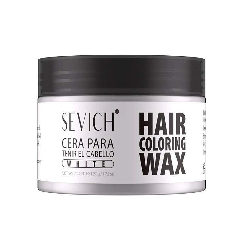 Sevich Haarfärbewachs in Weiß, 50g, temporäre Haarfarbe für Kinder und Erwachsene, leicht auszuwaschen.
