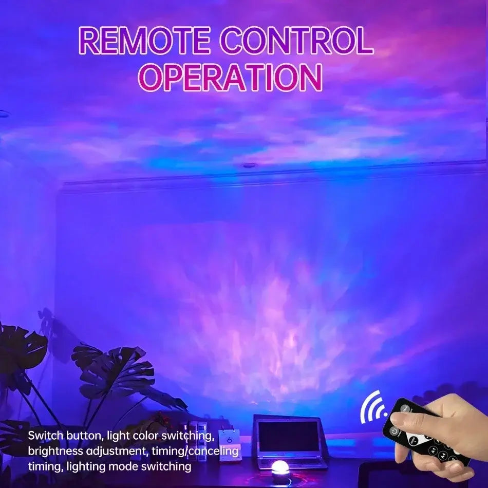 LED-Galaxie Projektor Licht mehrfarbige Fernbedienung für Schlafzimmer Dekoration Weihnachts stern Projektor Nachtlicht Neujahrs geschenk