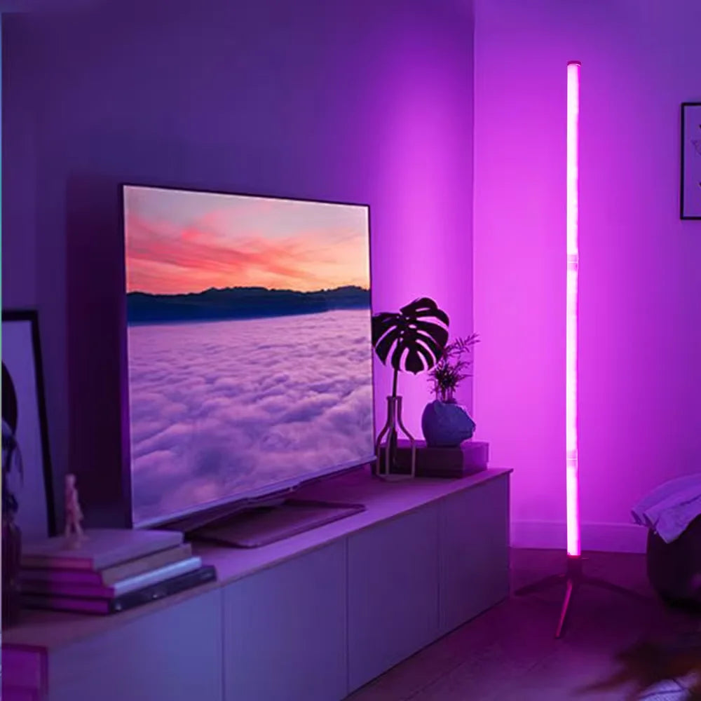 1PC RGB Stehleuchte RGB Ecke Stehleuchte Schlafzimmer Umgebungsbeleuchtung Skandinavischen Stil Farbwechsel Dimmbare Weiche Beleuchtung