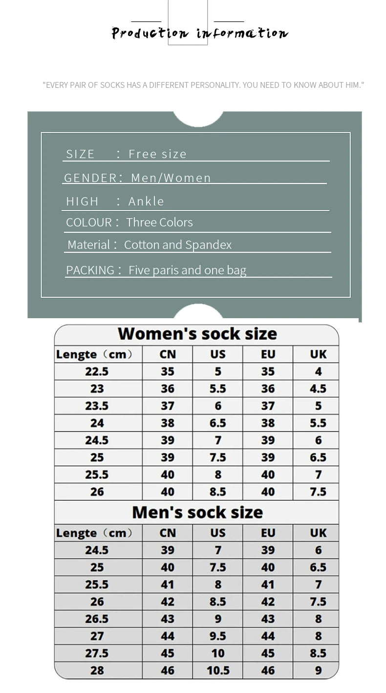 5 Pairs of Women's/men's Boat Socks Invisible Low Cut Anti Slip Summer No Show Ankle Socks Solid Color Casual Breathable - FUXL-Shopify