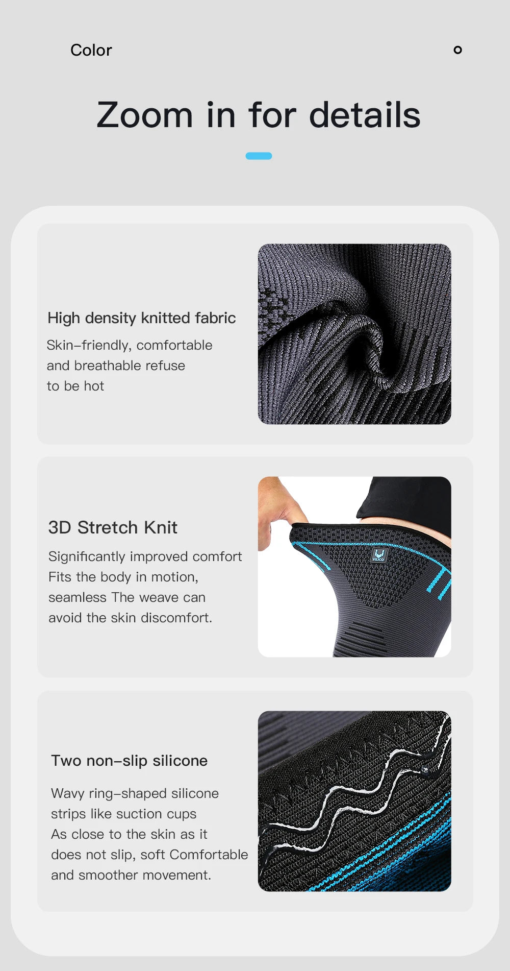 Fuxl Kompressions-Kniebandage – 1 Stück | Elastisch & Atmungsaktiv für Sport, Schmerzen & Stabilität im Knie