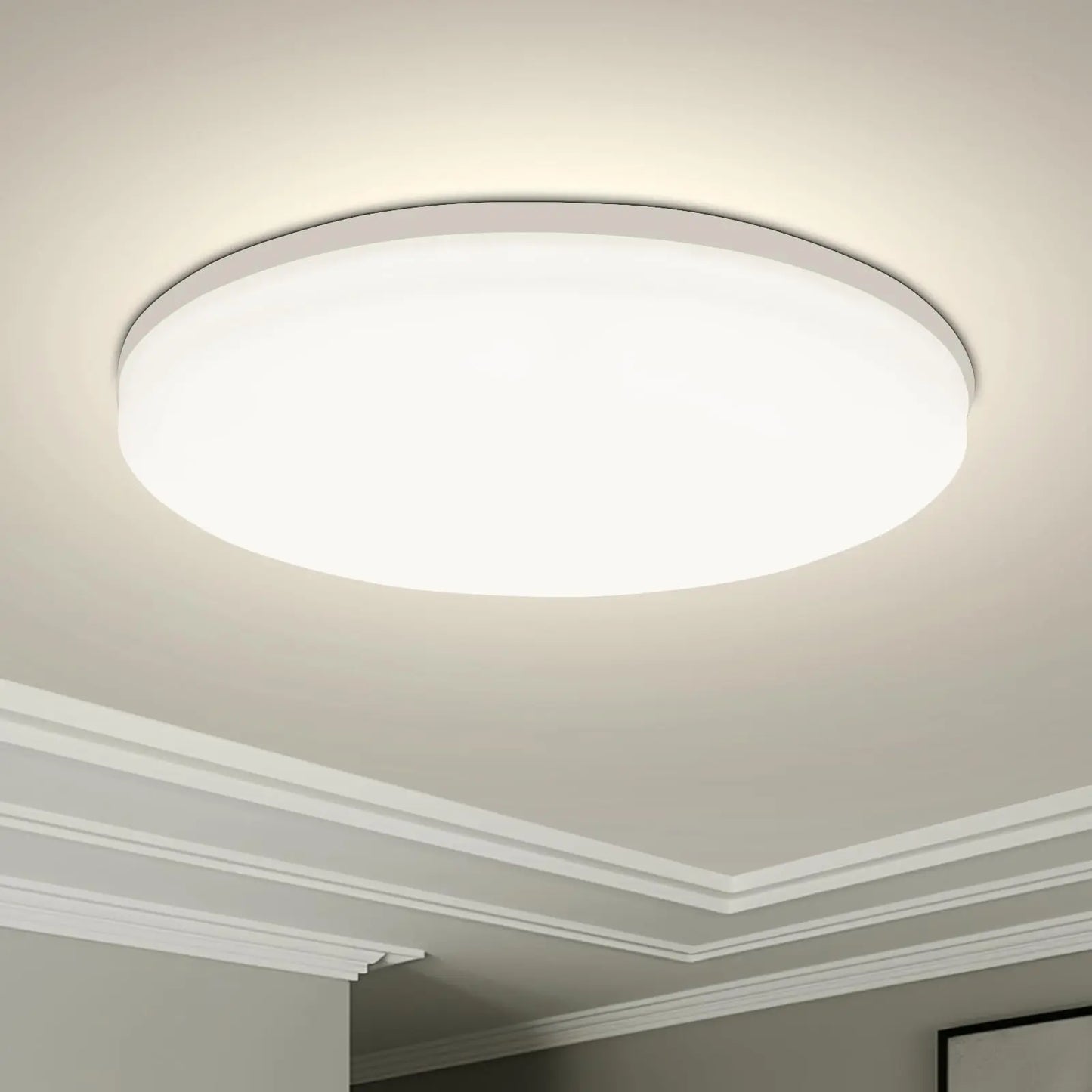 Round LED Ceiling Light Modern Home Decorative Ceiling Lighting Fixture 18/24/36/48W Living Room Bedroom Indoor Kitchen Lighting - FUXL-Shopify
