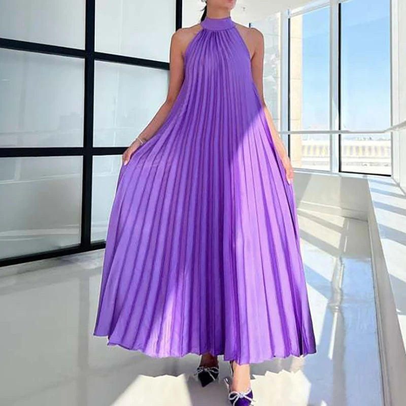 Neue 2025, Elegante Feste Schaukel Lose Party Kleid Frühling Weibliche Halter Schlank Bankett Langes Kleid Frauen Sexy Off Schulter Gala Kleid