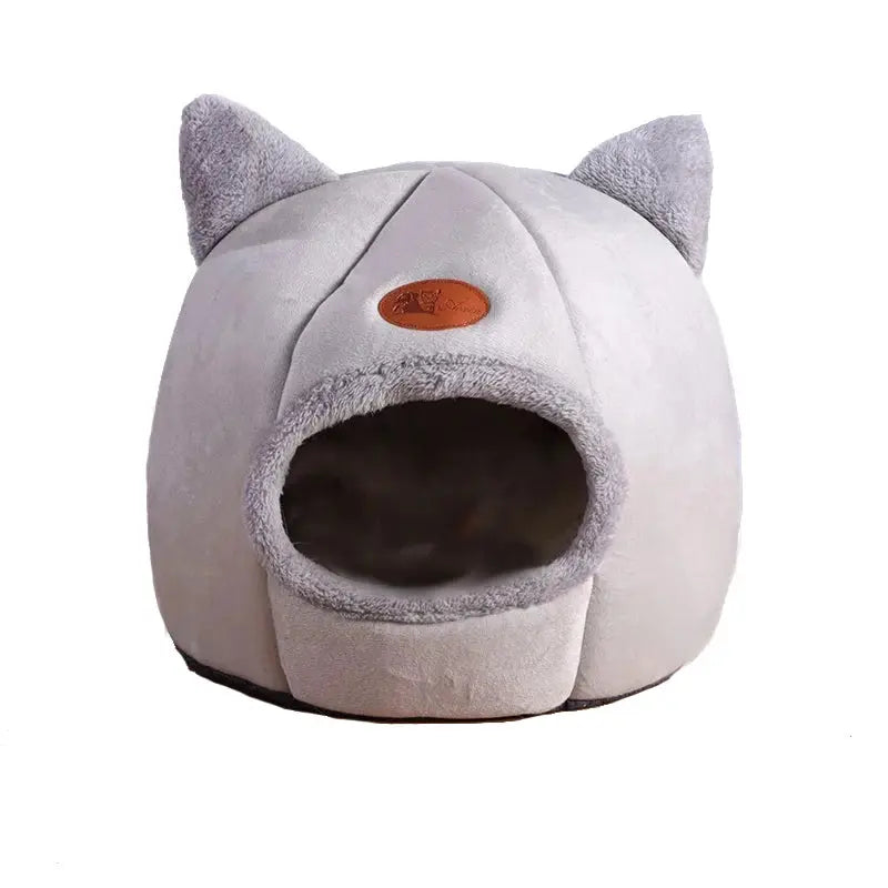 Tiefschlaf-Katzenbett im Winter – Kuscheliges Höhlenbett, Wärmematte & gemütliches Nest für Katzen & kleine Hunde - FUXL-Shopify