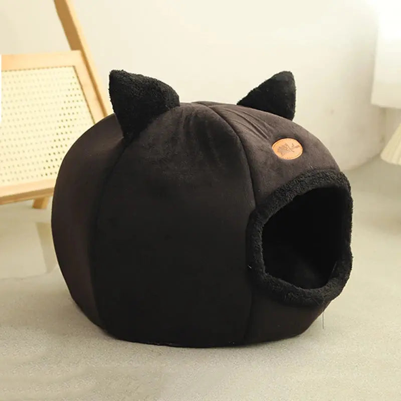 Tiefschlaf-Katzenbett im Winter – Kuscheliges Höhlenbett, Wärmematte & gemütliches Nest für Katzen & kleine Hunde - FUXL-Shopify