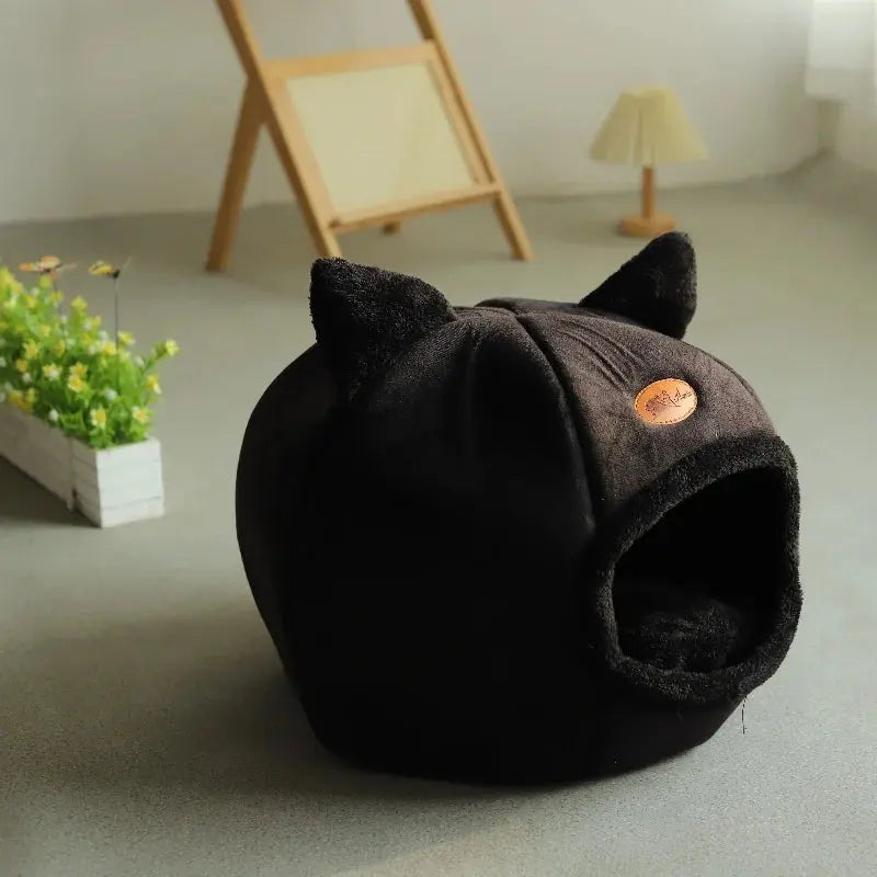 Tiefschlaf-Katzenbett im Winter – Kuscheliges Höhlenbett, Wärmematte & gemütliches Nest für Katzen & kleine Hunde - FUXL-Shopify