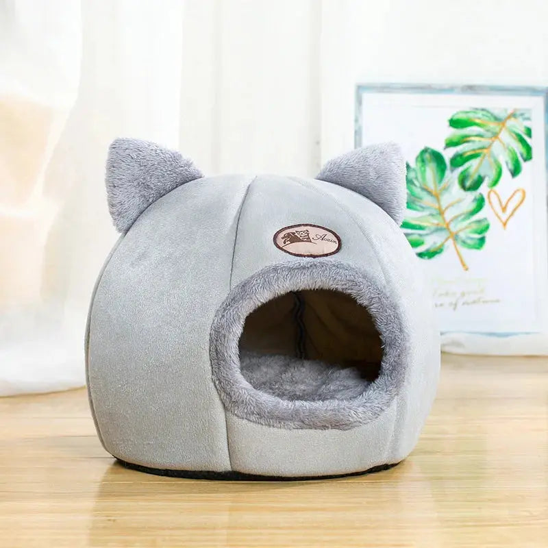 Tiefschlaf-Katzenbett im Winter – Kuscheliges Höhlenbett, Wärmematte & gemütliches Nest für Katzen & kleine Hunde - FUXL-Shopify