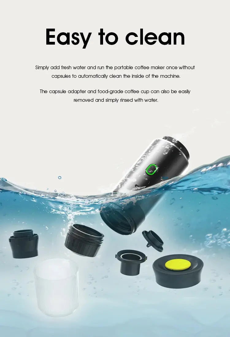 Tragbare drahtlose Espressomaschine für Auto, Zuhause & Camping – 3-in-1 Kaffeemaschine - FUXL-Shopify