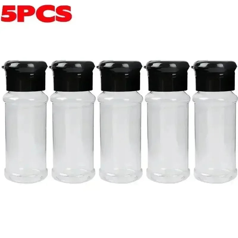 Gewürzstreuer Kunststoff Transparent 3er Set Luftdicht Salz Pfeffer Gewürze BBQ Küche - FUXLShop