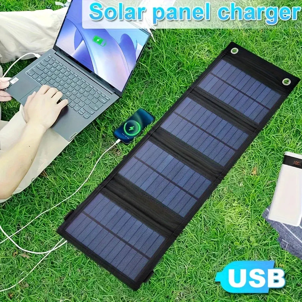 USB Faltbares Solarpanel – Tragbares, flexibles & wasserdichtes 5V-Solar-Ladegerät für Handy & Powerbank - FUXL-Shopify