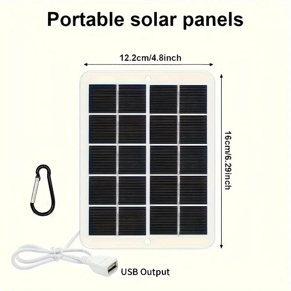 USB Faltbares Solarpanel – Tragbares, flexibles & wasserdichtes 5V-Solar-Ladegerät für Handy & Powerbank - FUXL-Shopify