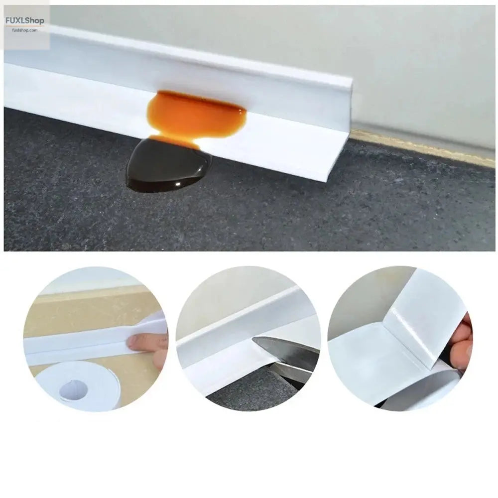 1pc Bathroom Waterproof Wall Stickers Sealing Tapes PVC Adhesive Sealing Strips Sink Edge Tape Kitchen Bathroom Accessories - FUXL-Shopify