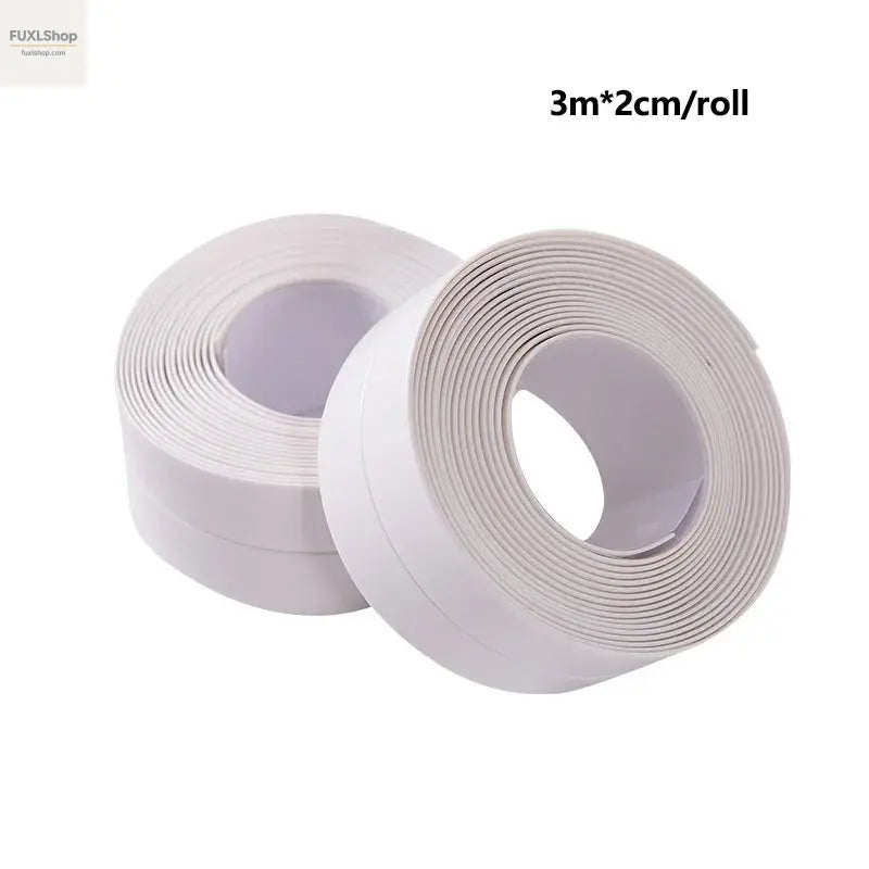 1pc Bathroom Waterproof Wall Stickers Sealing Tapes PVC Adhesive Sealing Strips Sink Edge Tape Kitchen Bathroom Accessories - FUXL-Shopify