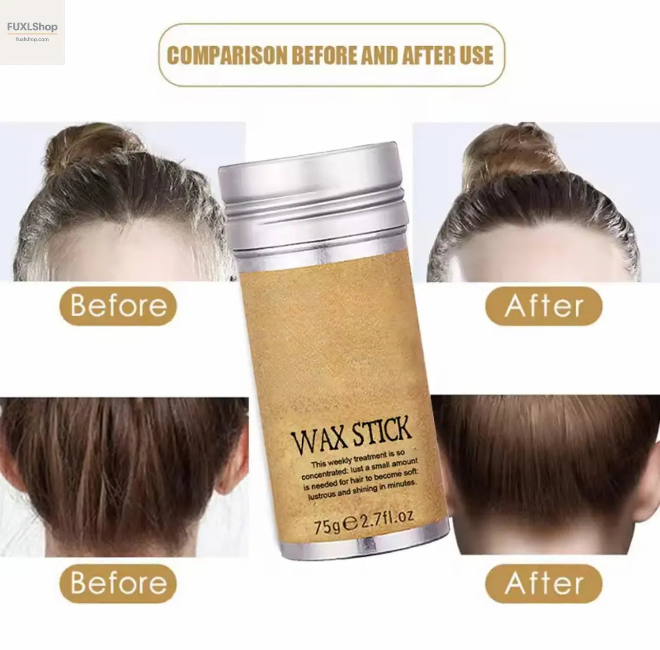 Wax Stick für weichen, flexiblen Halt und strukturierte Frisuren - 2,7 oz/75 g