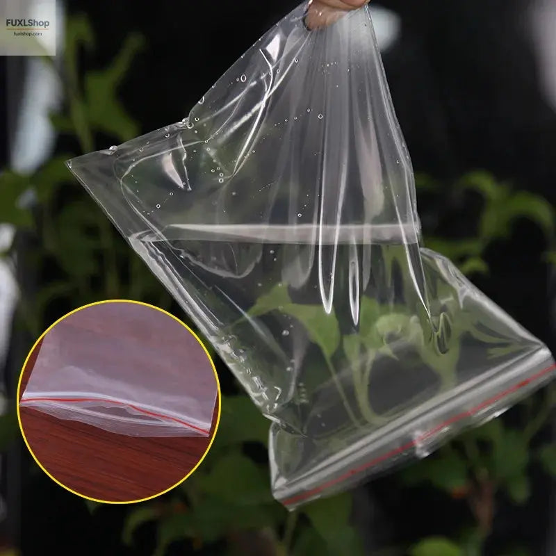 Kleine Plastiktüten mit Reißverschluss, wiederverschließbar, transparent, Vakuum-Aufbewahrungsbeutel, durchsichtige Beutel, Ziplock-Aufbewahrungsbeutel für Lebensmittel, Plastikbeutel mit Reißverschluss - FUXL-Shopify
