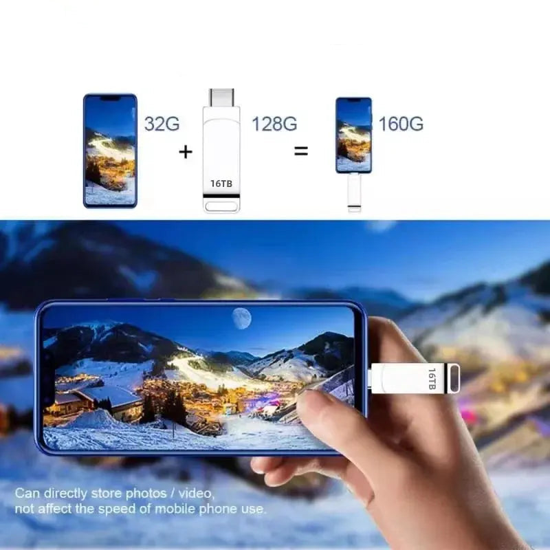 XIAOMI 16TB 3.2 Flash Drives High Speed USB Transfer Metal Pendrive Memory Card Pendrive Flash Disk Memoria Waterproof Stick FUXL-Shopify