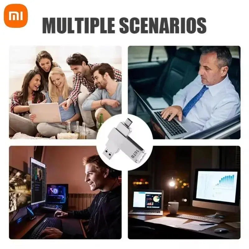 XIAOMI 16TB 3.2 Flash Drives High Speed USB Transfer Metal Pendrive Memory Card Pendrive Flash Disk Memoria Waterproof Stick FUXL-Shopify