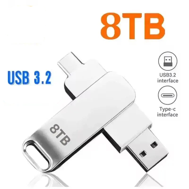 XIAOMI 16TB 3.2 Flash Drives High Speed USB Transfer Metal Pendrive Memory Card Pendrive Flash Disk Memoria Waterproof Stick FUXL-Shopify