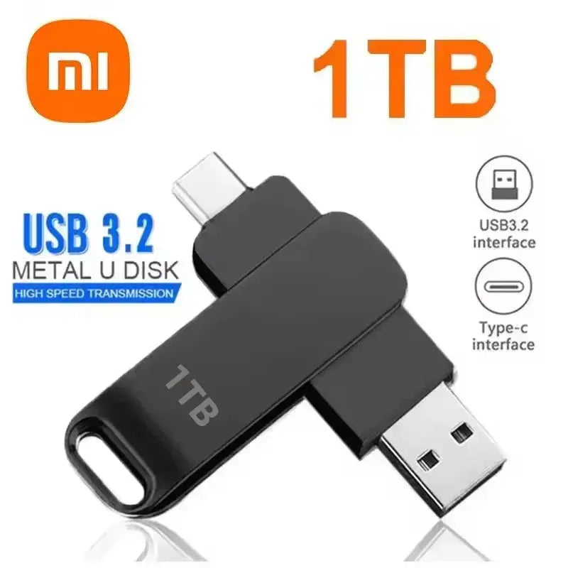 XIAOMI 16TB 3.2 Flash Drives High Speed USB Transfer Metal Pendrive Memory Card Pendrive Flash Disk Memoria Waterproof Stick FUXL-Shopify