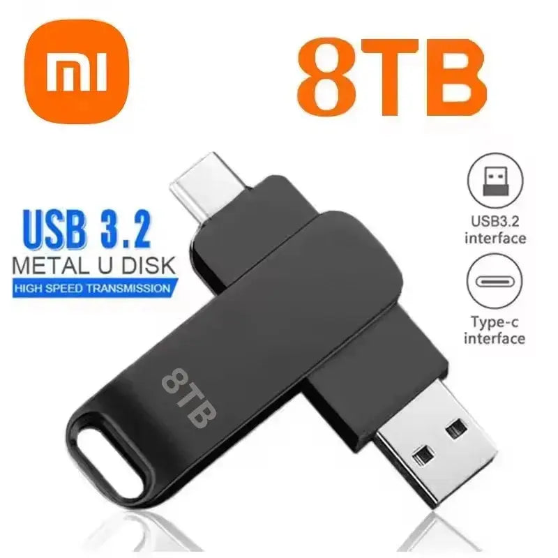 XIAOMI 16TB 3.2 Flash Drives High Speed USB Transfer Metal Pendrive Memory Card Pendrive Flash Disk Memoria Waterproof Stick FUXL-Shopify
