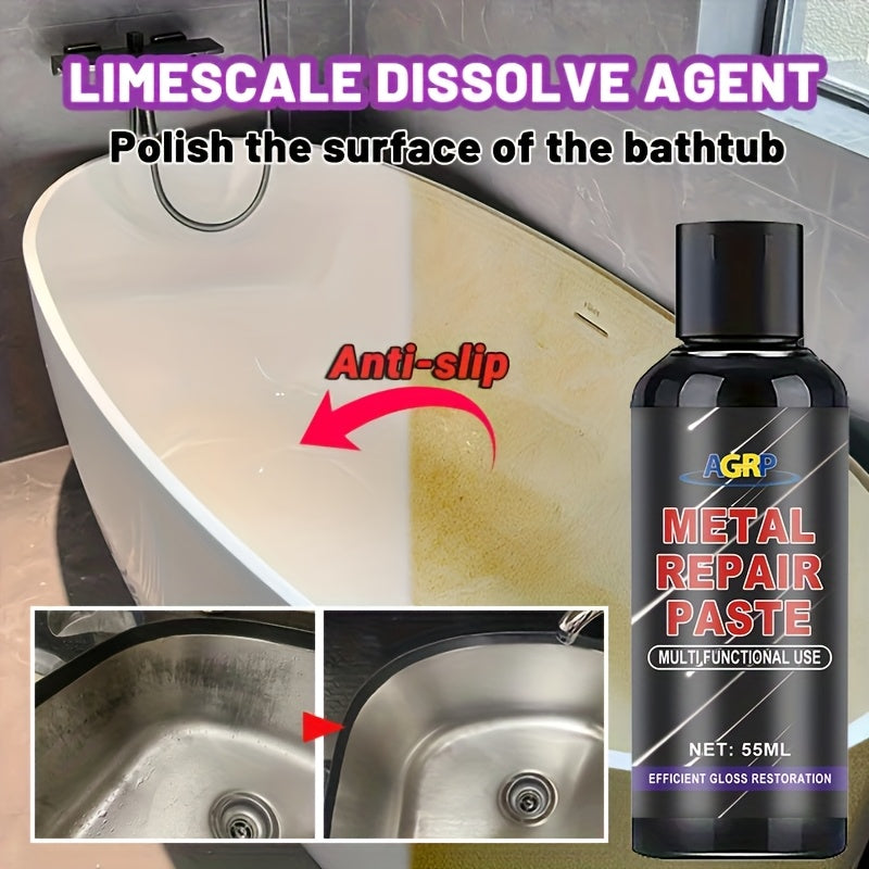 AGRP Universal-Polierwachs für Glas & Metall – Kratzfest, langlebig, glänzend für Bad, Küche & Dusche