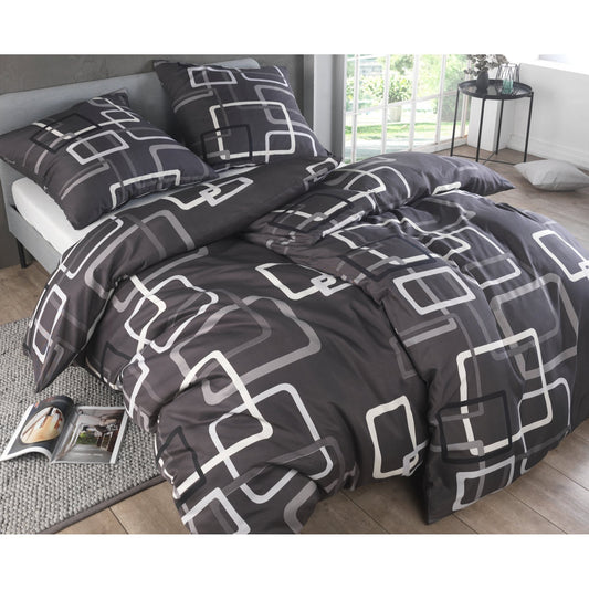 Bettwäsche-Set 135x200 4-teilig – Allergikerfreundlich – Spannbettlaken 135x200 & Kissenbezug 80x80 | Modern & Hochwertig - FUXLShop