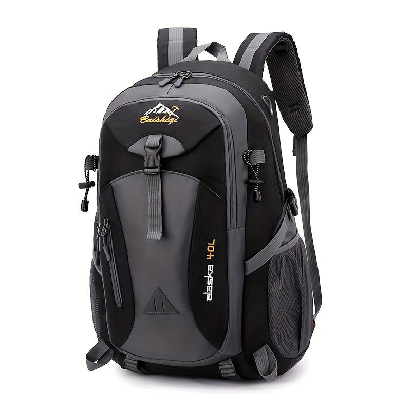 40L Outdoor-Rucksack Schwarz – Wandern, Reisen, Camping, Schule