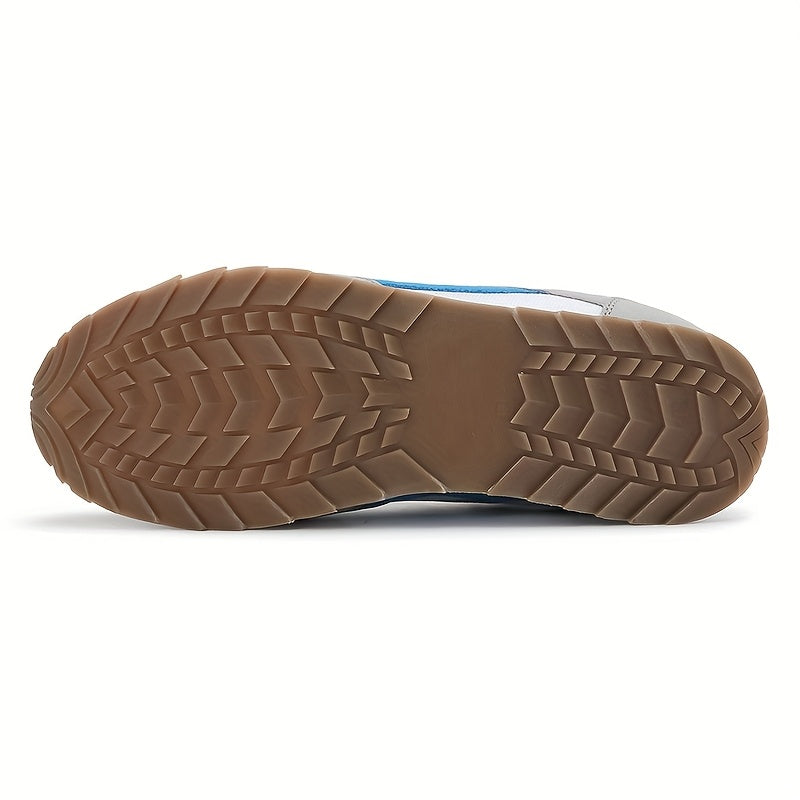 Herren Sneaker – Leicht, strapazierfähig, ganzjährig tragbar – Low-Top mit geometrischem Muster, atmungsaktivem PU/Textil-Obermaterial & Gummisohle für Alltag, Sport & Outdoor