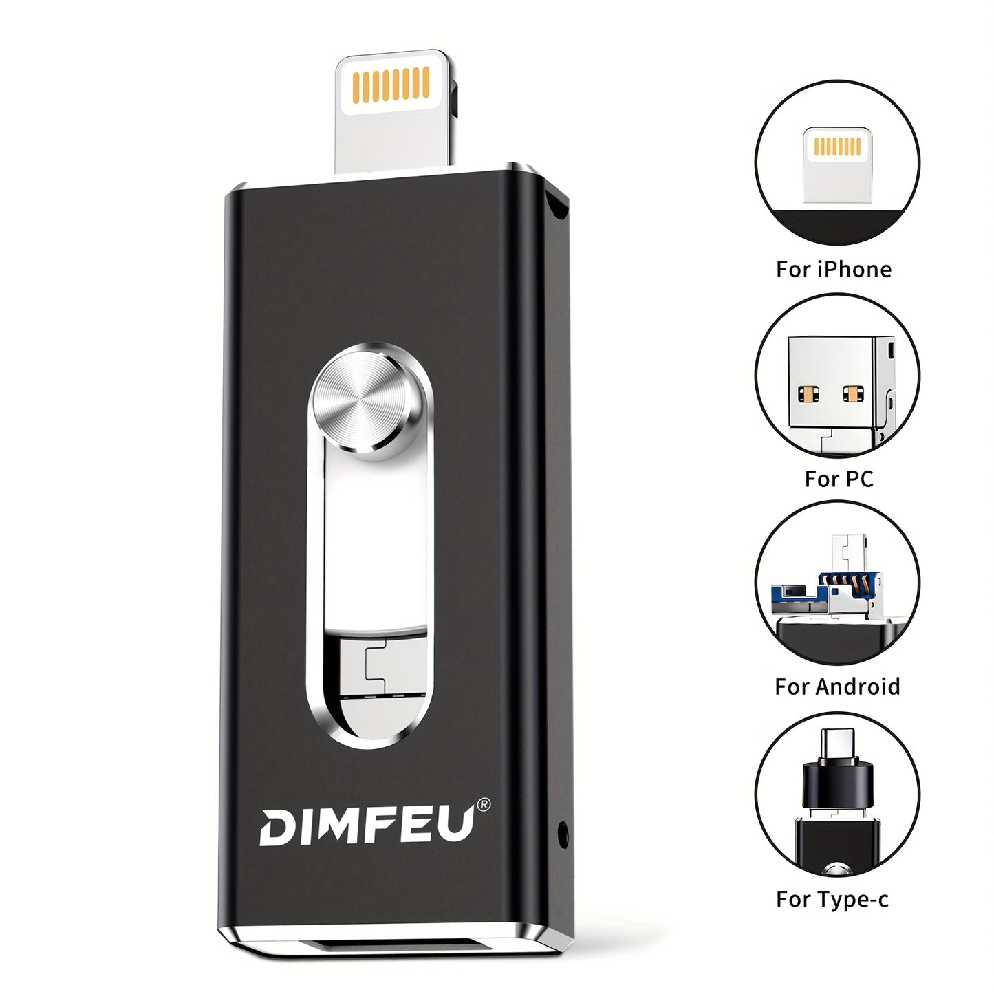 256GB USB Stick für iPhone, iPad, Android & PC – Speicher für Fotos, Videos & Dateien – Plug & Play, Backup, tragbar & stylisch