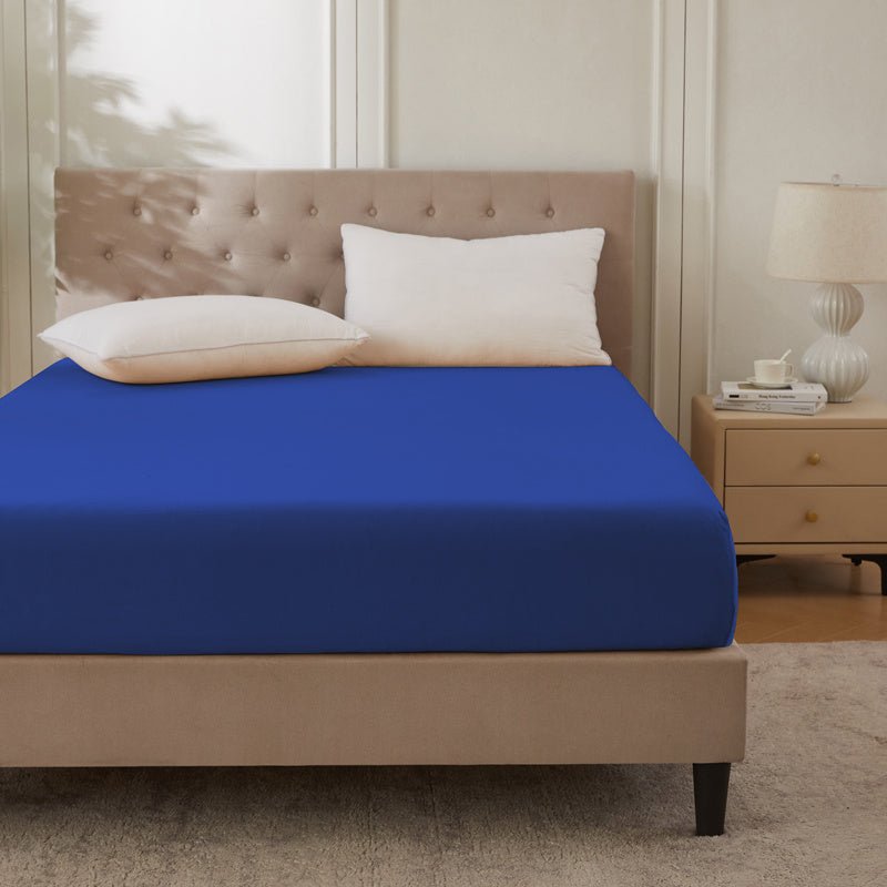 Baumwolle Spannbettlaken – Hochwertig, 130 g/m², 30 cm Steghöhe, Atmungsaktiv & Weich, Pflegeleicht, Ganzjahres-Bettwäsche für Zuhause & Gästezimmer