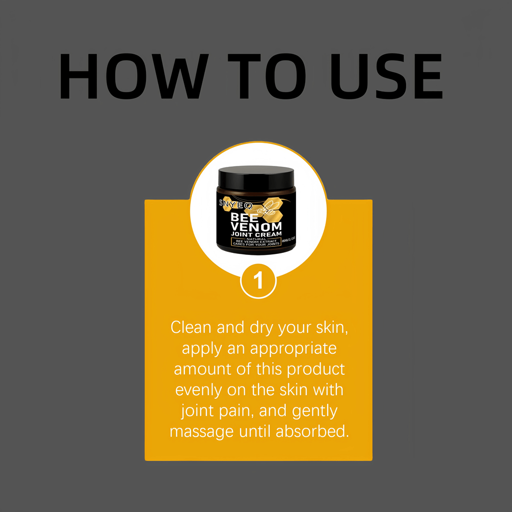 Black Golden Bee Venom Gelenkcreme – Intensive Feuchtigkeitspflege für Muskeln & Gelenke, ideal für Sportler & Senioren, 60g