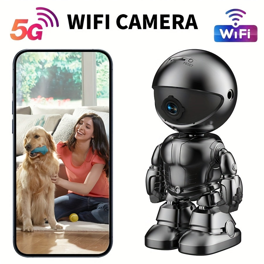 3MP HD Smart Sicherheitskamera – 360° Nachtsicht, Zwei-Wege-Audio, Bewegungserkennung, WLAN, App-gesteuert für Innen & Außen, Haustier & Zuhause