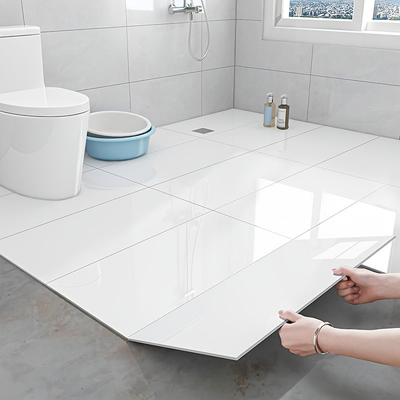 Produktbild von 26/52x PVC Bodensticker im Keramikfliesen-Look – selbstklebend, dick & leicht zu entfernen – für Bad, Küche, Wohnzimmer, Schlafzimmer, Mietwohnung – hochwertig verarbeitet für tägliche Anwendung