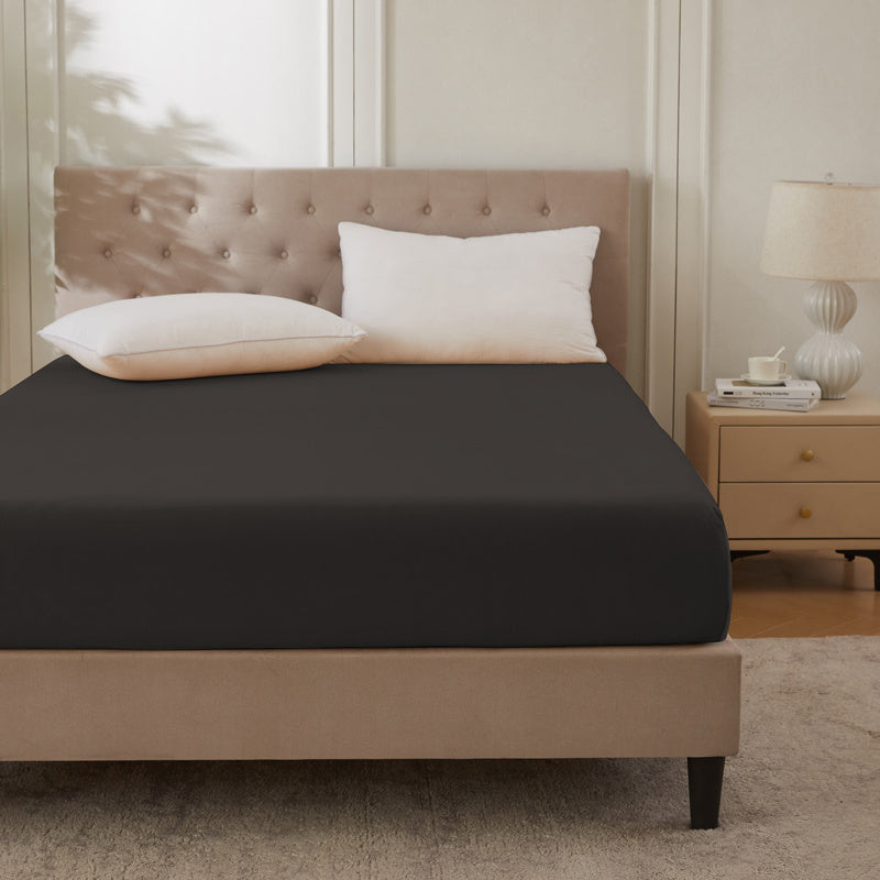 Baumwolle Spannbettlaken – Hochwertig, 130 g/m², 30 cm Steghöhe, Atmungsaktiv & Weich, Pflegeleicht, Ganzjahres-Bettwäsche für Zuhause & Gästezimmer