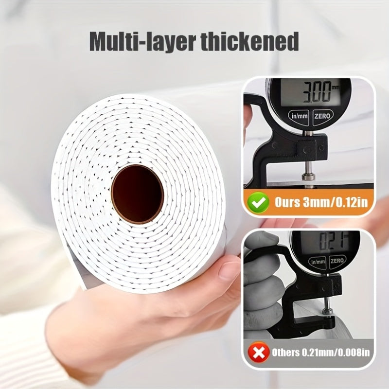 Große Rolle Bodenfliesen-Sticker 39,88x299,97 cm – Selbstklebend, 3 mm dick, modernes Marmor-Design in Weiß/Grau/Gelb – ablösbar, ideal für Küche & Bad