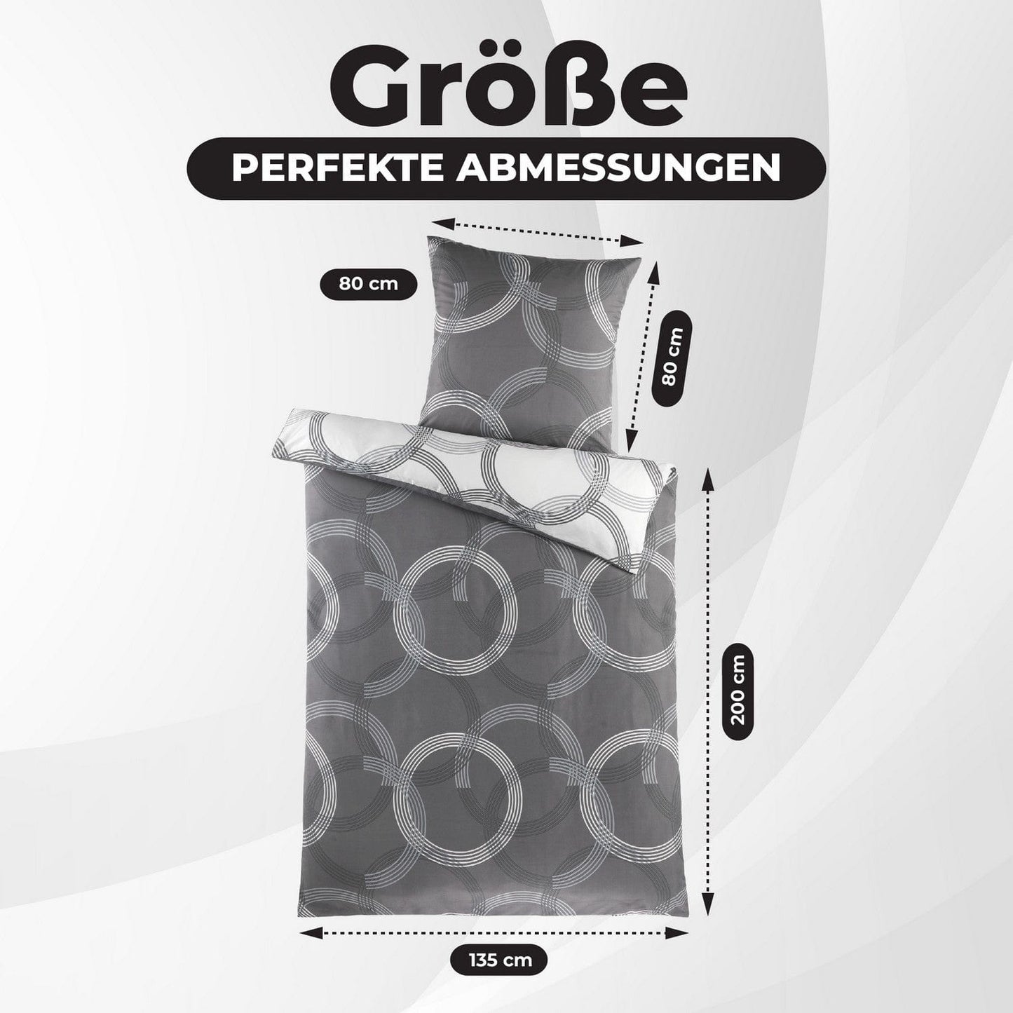 Modernes Bettwäsche-Design -Set 135x200 cm – 4-teilig