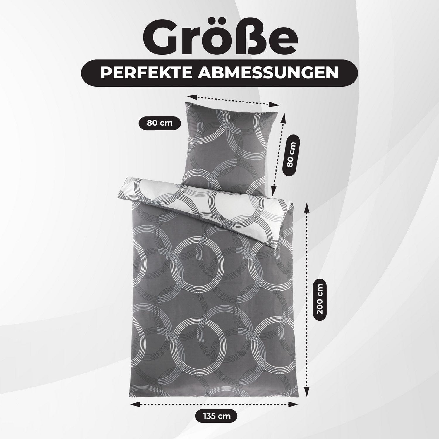 Modernes Bettwäsche-Design -Set 135x200 cm – 4-teilig
