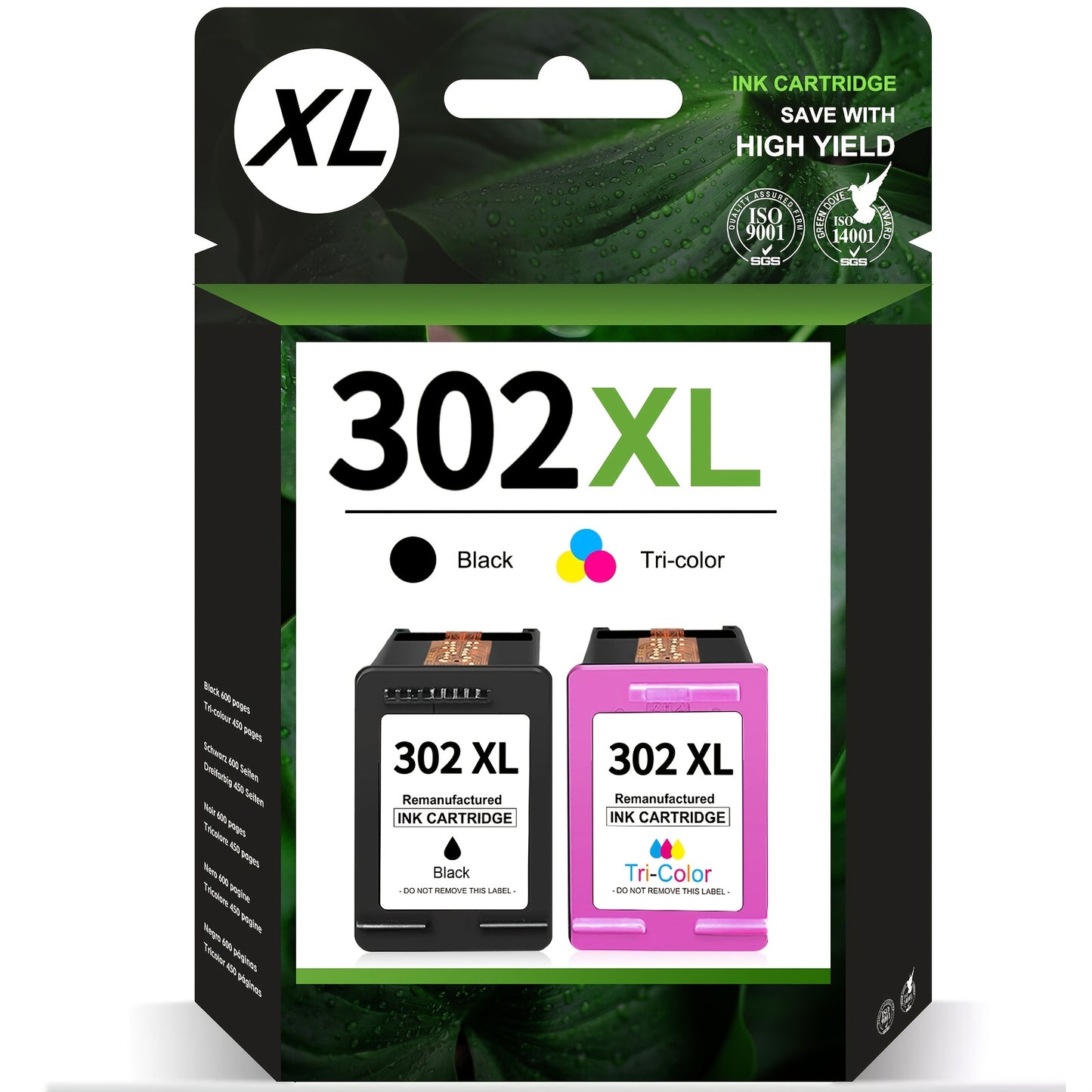 Multipack Druckerpatronen Ersatz für HP 302 / 302XL – kompatibel mit DeskJet, Envy & OfficeJet – Schwarz & Farbe – hohe Reichweite & klare Ausdrucke