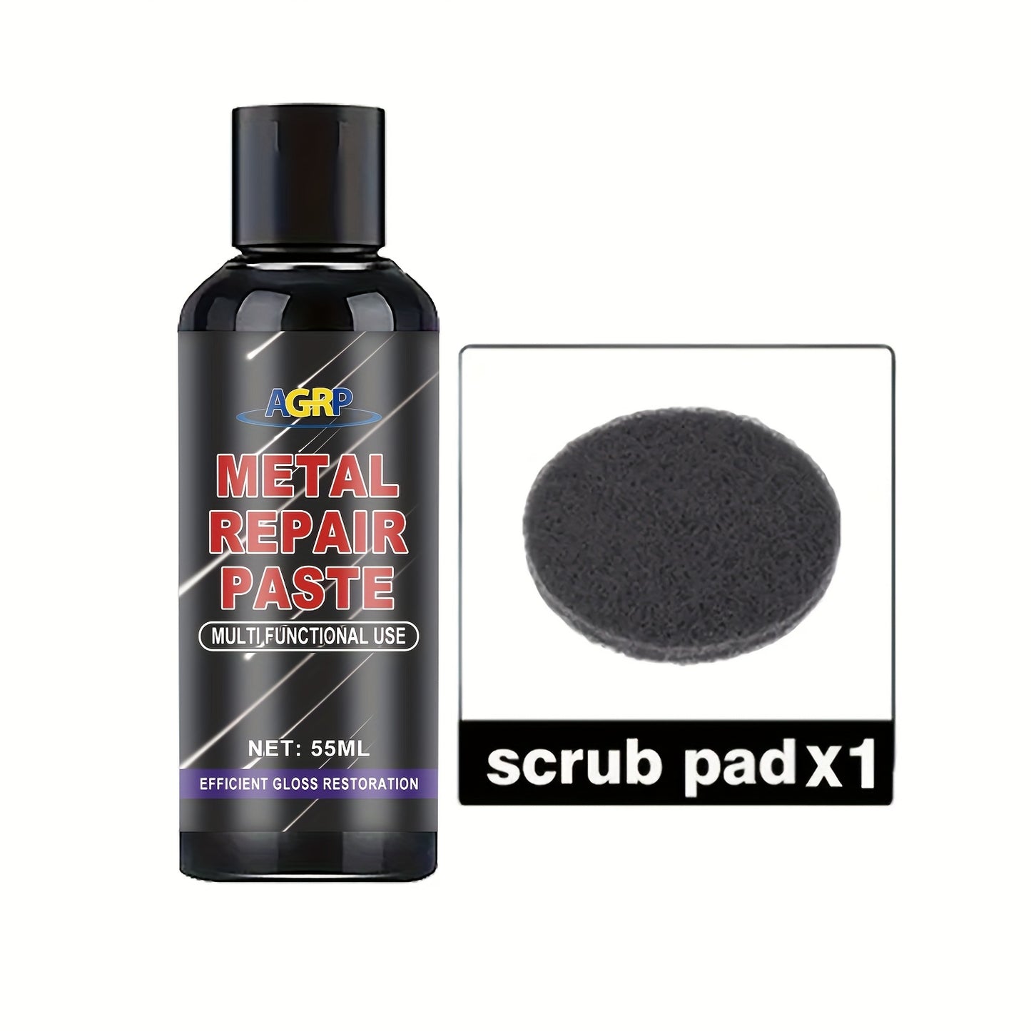 AGRP Universal-Polierwachs für Glas & Metall – Kratzfest, langlebig, glänzend für Bad, Küche & Dusche