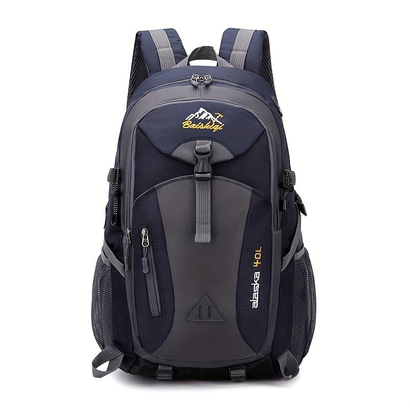 40L Outdoor-Rucksack Schwarz – Wandern, Reisen, Camping, Schule
