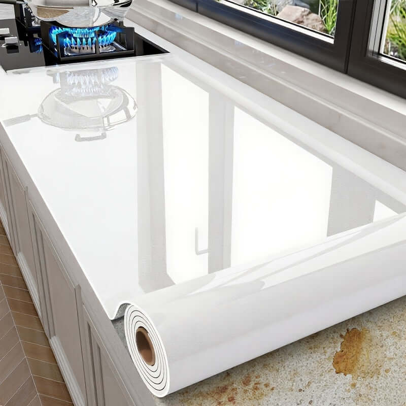 3D Marmor Tapetenrolle – Selbstklebender Schaumstoff-Sticker mit Alufolie, wasserfest & abnehmbar – Für Küche, Bad, Schlafzimmer & Möbeloberflächen
