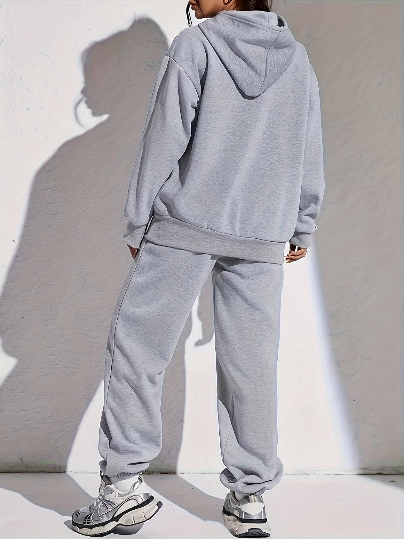 Zweiteiler Cozy – Fleecegefütterter Hoodie & Joggin