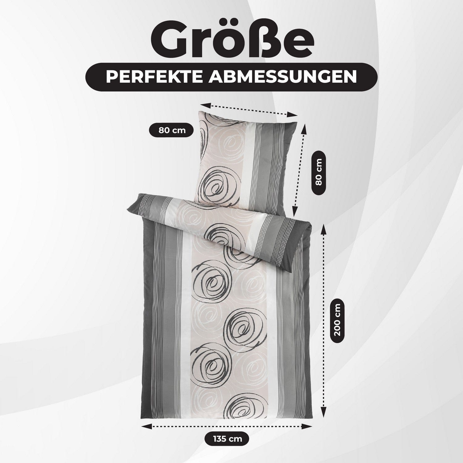 Modernes Bettwäsche-Design -Set 135x200 cm – 4-teilig