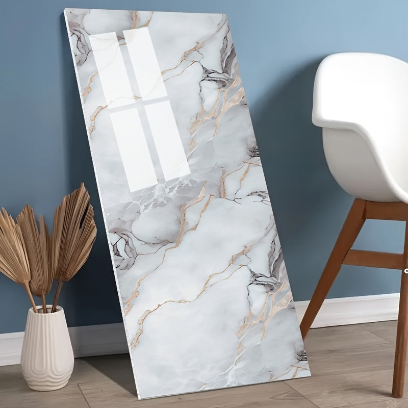 Box mit 10–50 selbstklebenden Wandaufklebern – Marmor-Optik, PVC & PE, glänzend, abnehmbar, für Küche, Bad & Wohnzimmer, einfache Montage