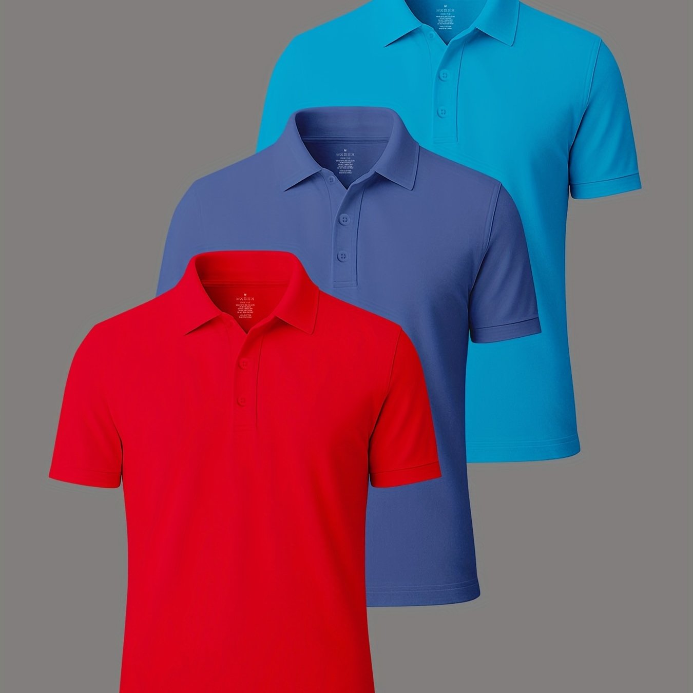 3er-Pack Herren-Polo-Shirts – gekämmte Baumwolle, atmungsaktiv & bequem, klassischer Stil für Business & Freizeit, Sommer-Essentia