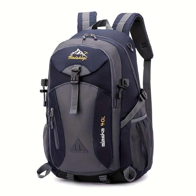 40L Outdoor-Rucksack Schwarz – Wandern, Reisen, Camping, Schule