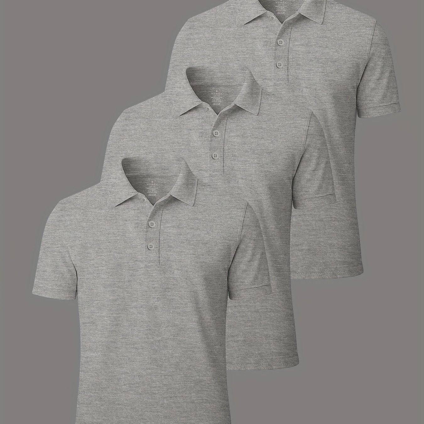 3er-Pack Herren-Polo-Shirts – gekämmte Baumwolle, atmungsaktiv & bequem, klassischer Stil für Business & Freizeit, Sommer-Essentia